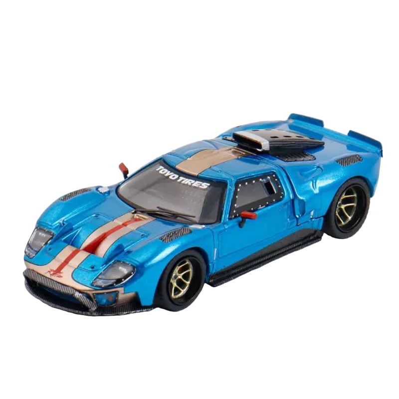 1:64 Scale Ford GT40 Openable Alloy Diecast Car Model Blue
