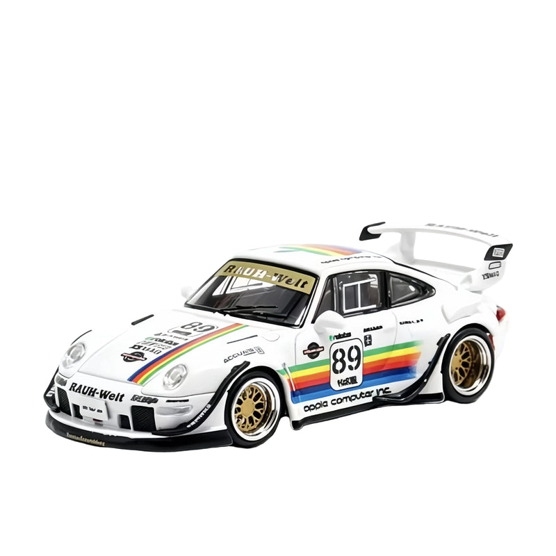 1:64 Porsche RWB 993 Apple Modified Edition Simulation Car Model