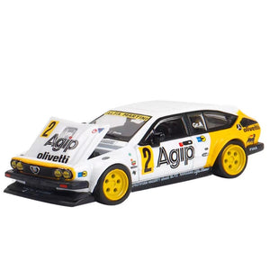 1:64 Alfa Romeo GTV6 Agip RM Widebody Modified Alloy Collectible Car Model