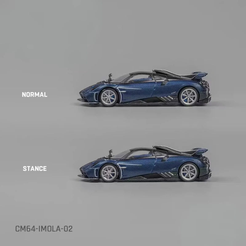 1:64 Scale Pagani Imola Diecast Model Car Blue Metallic Zinc Alloy Collectible