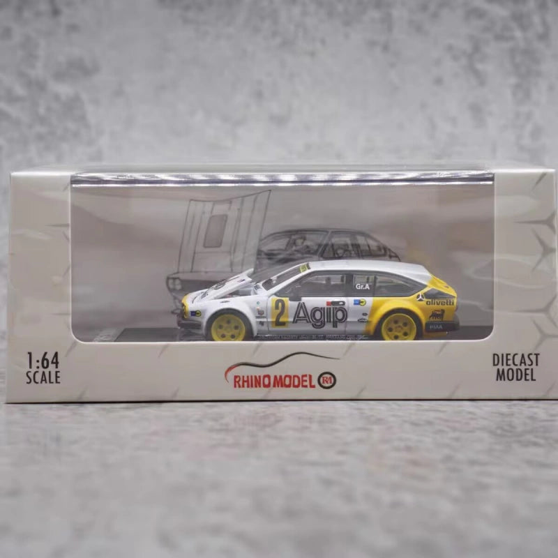 1:64 Alfa Romeo GTV6 Agip RM Widebody Modified Alloy Collectible Car Model
