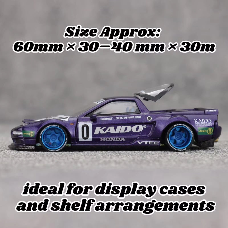 1:64 Honda NSX Racing V2 Diecast Model  Metallic Purple Kaido House Edition