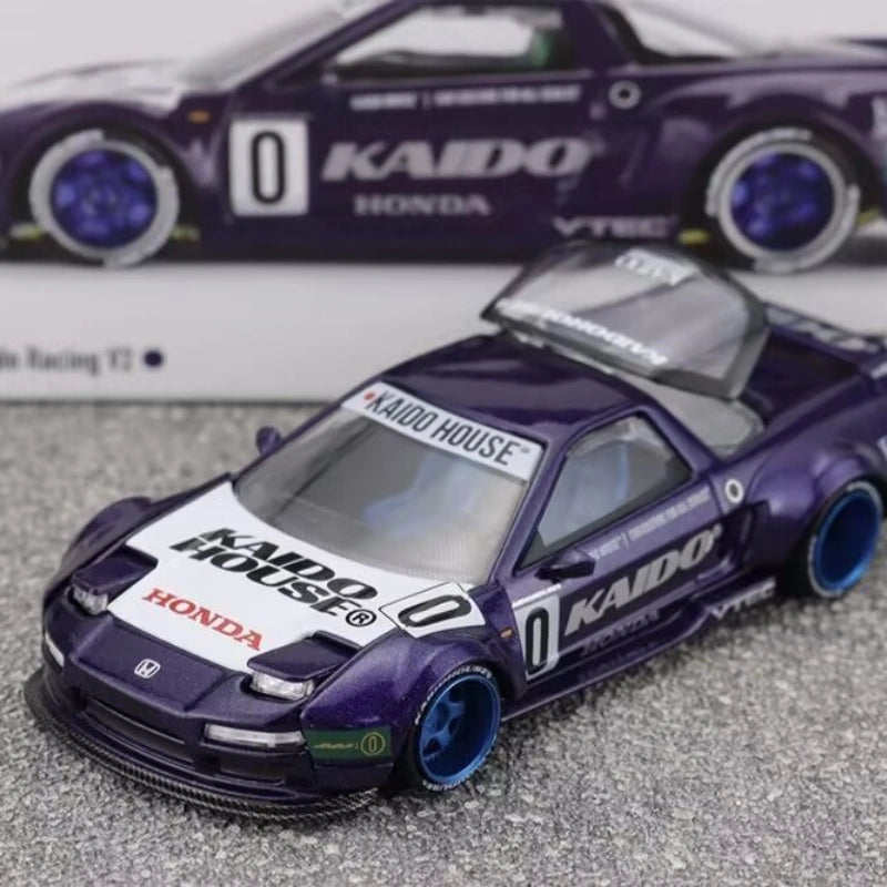 1:64 Honda NSX Racing V2 Diecast Model  Metallic Purple Kaido House Edition