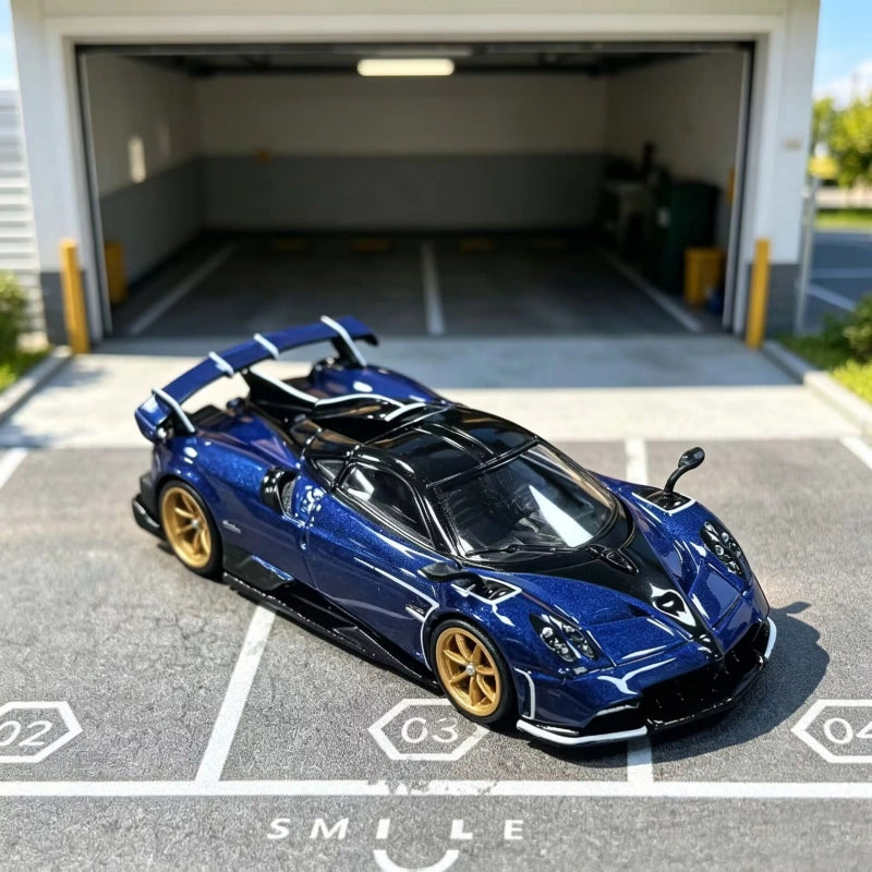 1:64 Scale Pagani Imola Diecast Model Car Blue Metallic Zinc Alloy Collectible