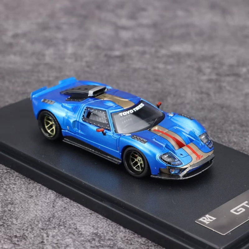1:64 Scale Ford GT40 Openable Alloy Diecast Car Model Blue