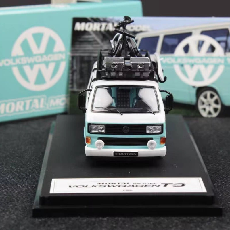 1:64 Scale Volkswagen T3 Lowrider Modified Diecast Model Van with Accessories