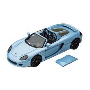 1:64 Porsche Carrera GT Diecast Model Car Blue Opening Hood Alloy Gift