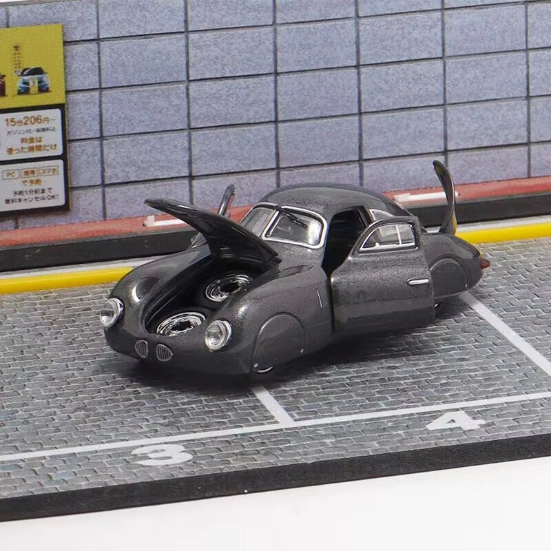 1:64 Porsche Type 64 1939 Prototype Full Opening Alloy Car Model