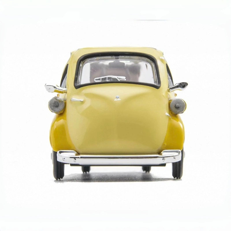 1:64 BMW Isetta Bubble Window Alloy Yellow Car Model