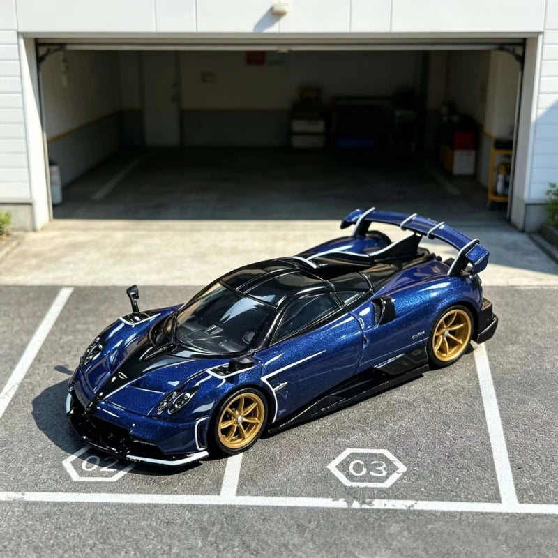 1:64 Scale Pagani Imola Diecast Model Car Blue Metallic Zinc Alloy Collectible