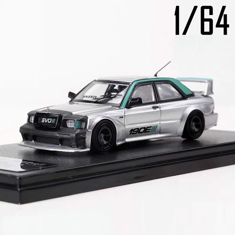 1:64 Scale Mercedes-Benz 190E W201 Evo II Modified Diecast Model Car
