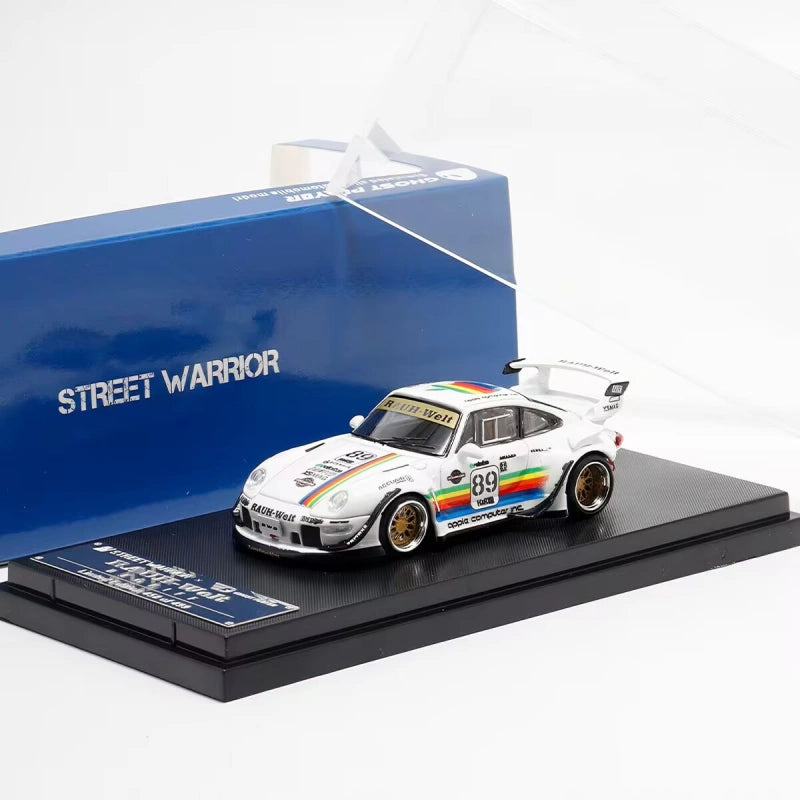 1:64 Porsche RWB 993 Apple Modified Edition Simulation Car Model