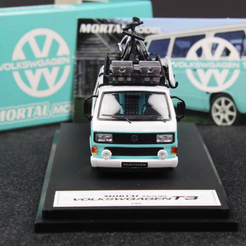 1:64 Scale Volkswagen T3 Lowrider Modified Diecast Model Van with Accessories
