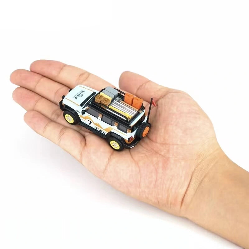 1/64 Diecast Car Model Toy Tank 300 Off-Road Set Desert Off-Road