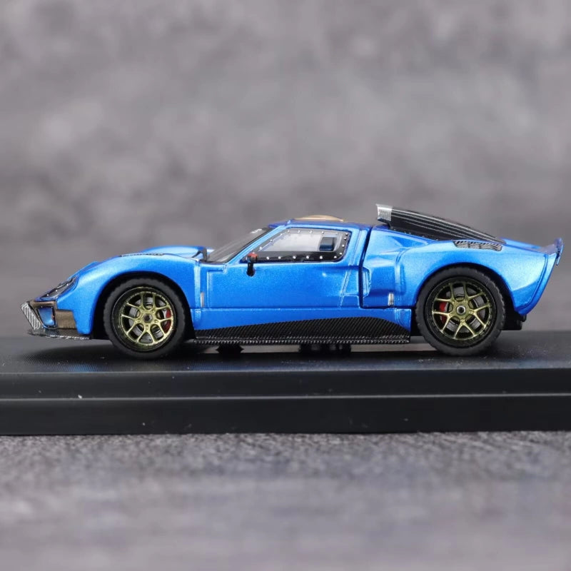 1:64 Scale Ford GT40 Openable Alloy Diecast Car Model Blue