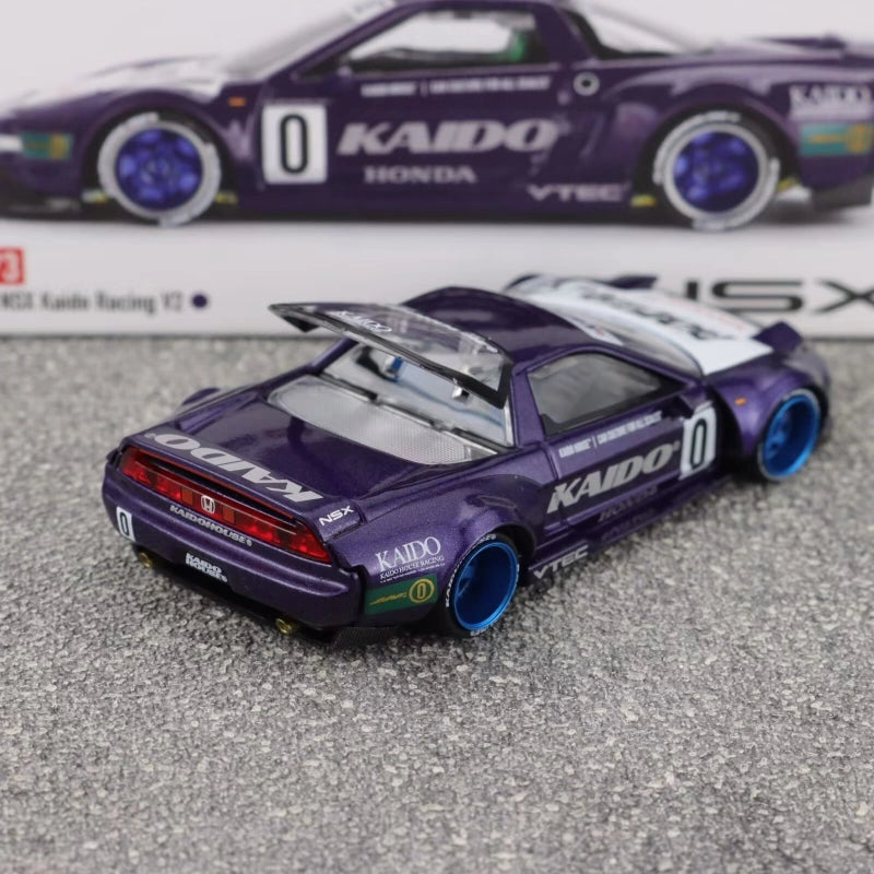 1:64 Honda NSX Racing V2 Diecast Model  Metallic Purple Kaido House Edition