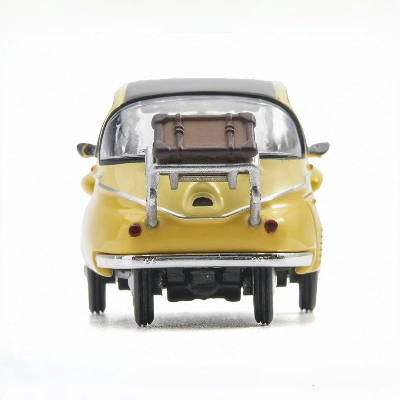 1:64 BMW Isetta Bubble Window Alloy Yellow Car Model