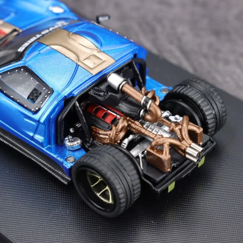 1:64 Scale Ford GT40 Openable Alloy Diecast Car Model Blue