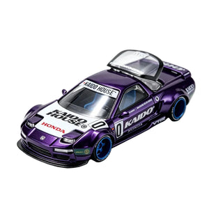 1:64 Honda NSX Racing V2 Diecast Model  Metallic Purple Kaido House Edition