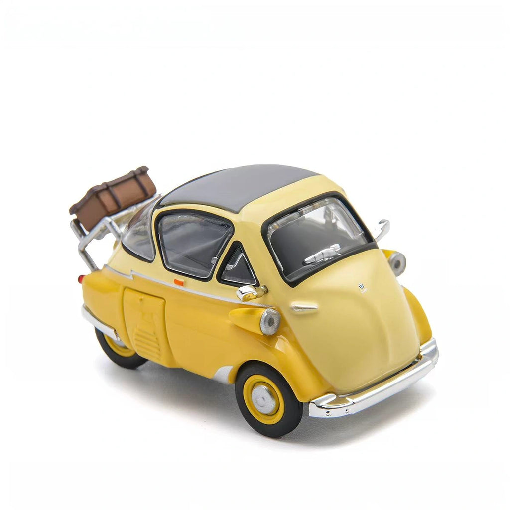 1:64 BMW Isetta Bubble Window Alloy Yellow Car Model